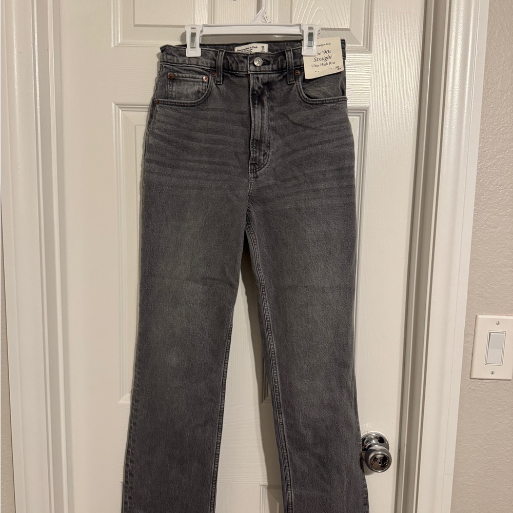 SOLD** Abercrombie & Fitch Gray Straight Leg Jeans